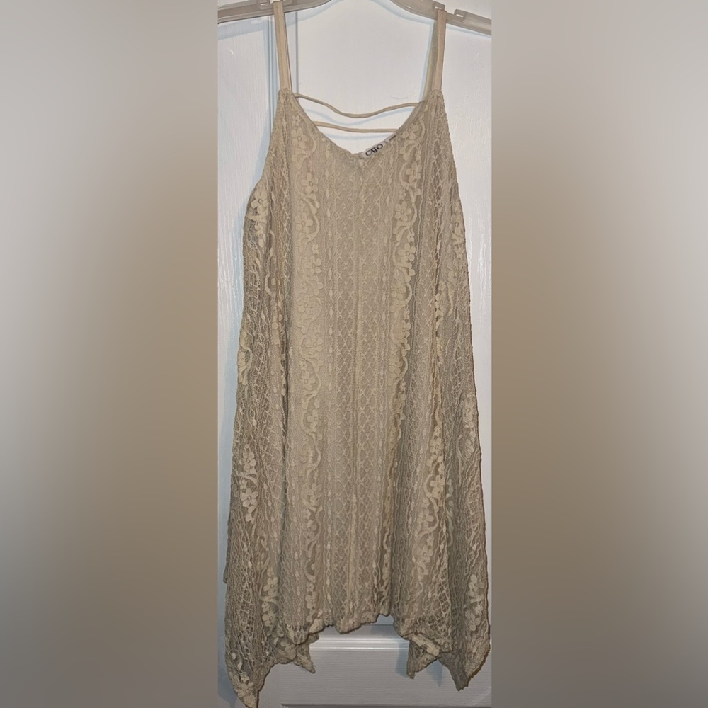 Cato Girls Ivory Lace Dress Size L